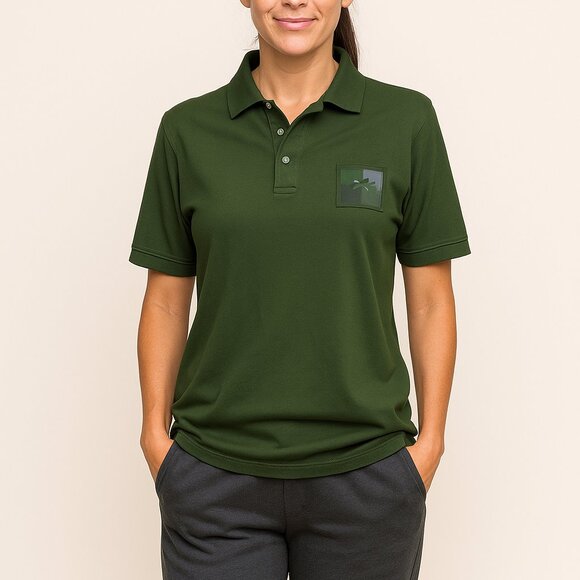 Armani Exchange Women’s Green Polo Shirt Size M | Classic Fit - Picture 1 of 9